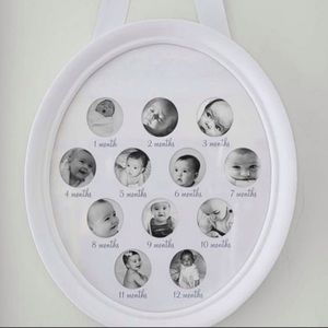 Pottery Barn Kids Baby’s First Year Picture Frame Off White Cream